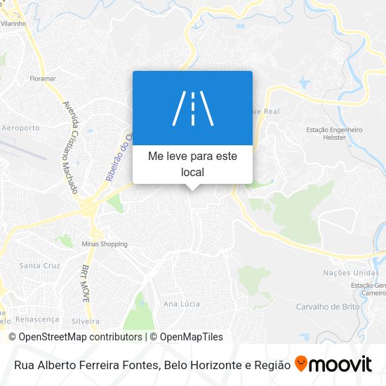 Rua Alberto Ferreira Fontes mapa