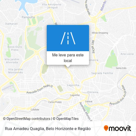Rua Amadeu Quaglia mapa
