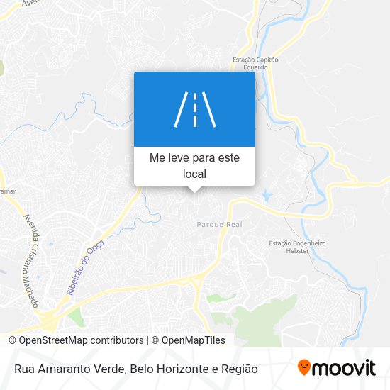 Rua Amaranto Verde mapa