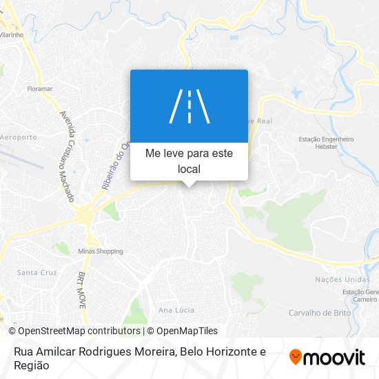 Rua Amilcar Rodrigues Moreira mapa