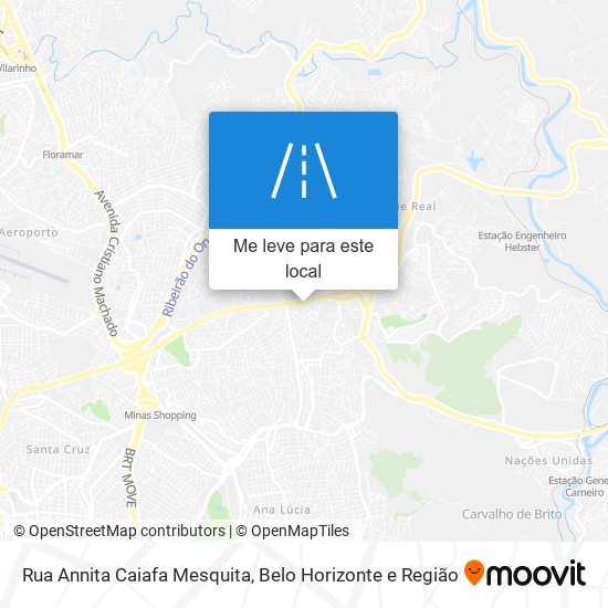 Rua Annita Caiafa Mesquita mapa