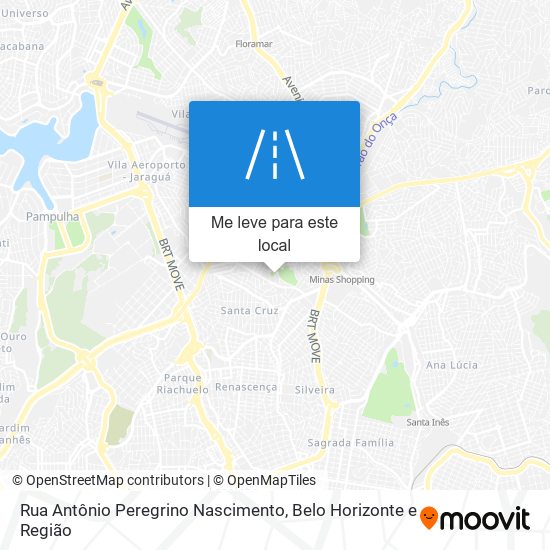 Rua Antônio Peregrino Nascimento mapa