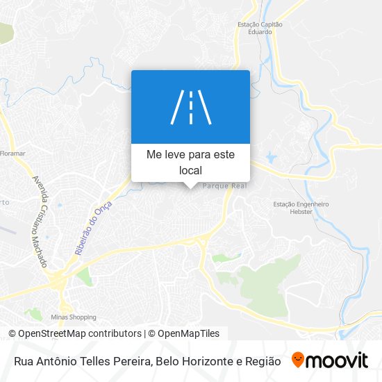 Rua Antônio Telles Pereira mapa