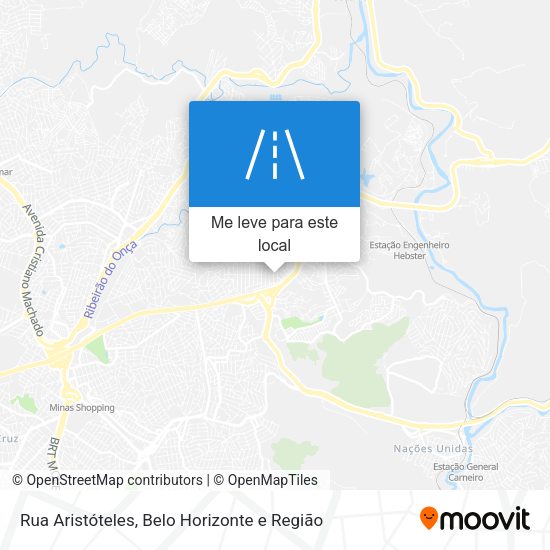 Rua Aristóteles mapa