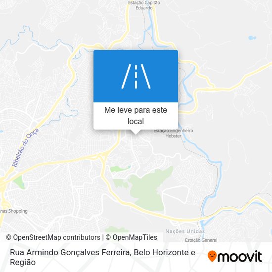 Rua Armindo Gonçalves Ferreira mapa