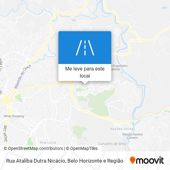 Rua Ataliba Dutra Nicácio mapa