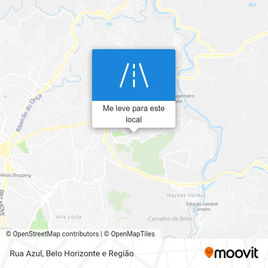 Rua Azul mapa