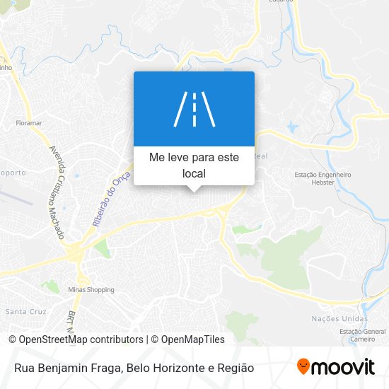 Rua Benjamin Fraga mapa