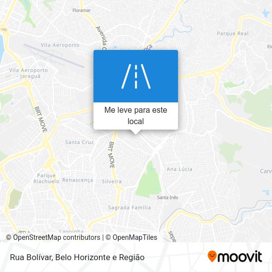Rua Bolívar mapa