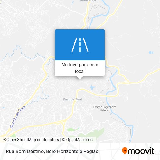 Rua Bom Destino mapa