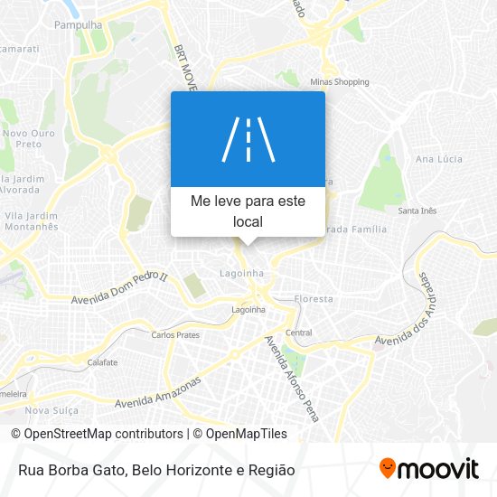 Rua Borba Gato mapa
