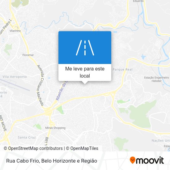 Rua Cabo Frio mapa