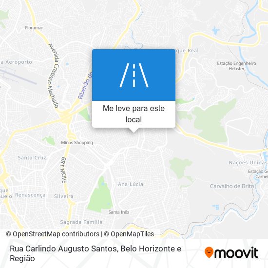 Rua Carlindo Augusto Santos mapa