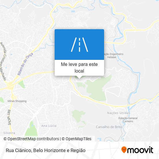 Rua Ciânico mapa