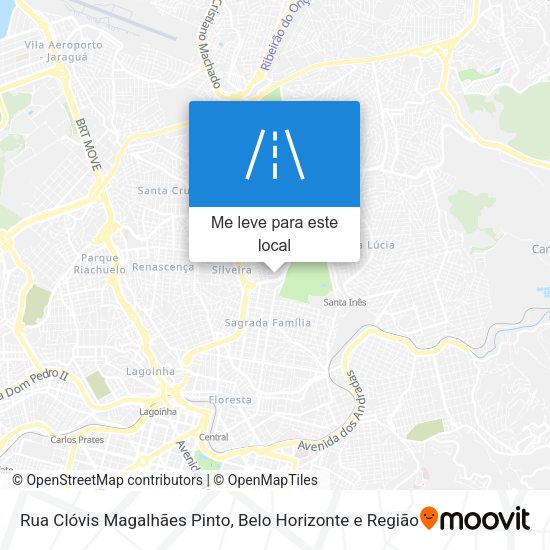 Rua Clóvis Magalhães Pinto mapa