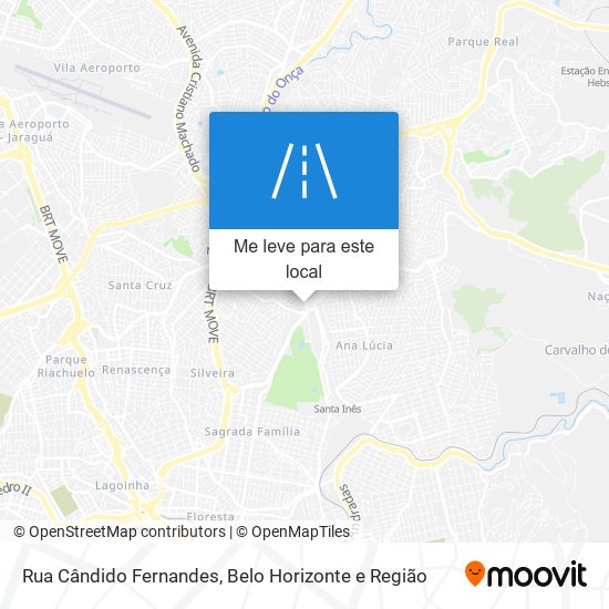 Rua Cândido Fernandes mapa