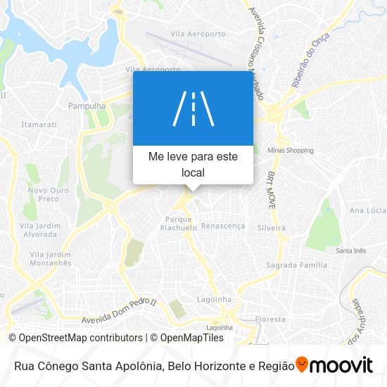 Rua Cônego Santa Apolônia mapa