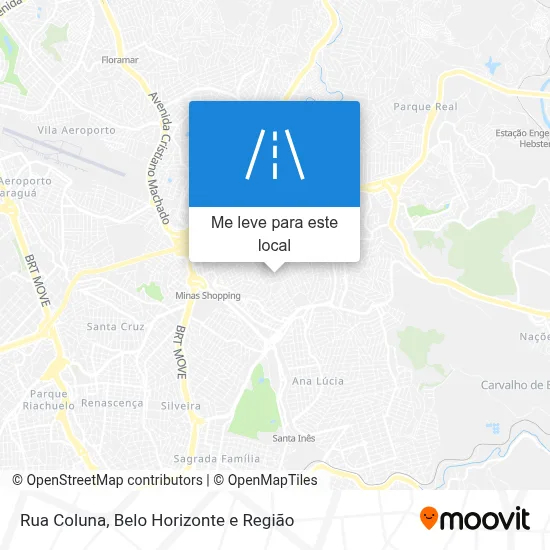 Rua Coluna mapa
