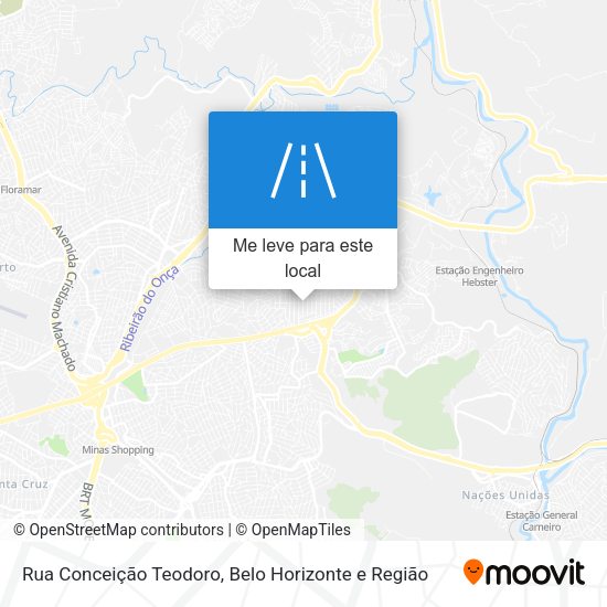 Rua Conceição Teodoro mapa