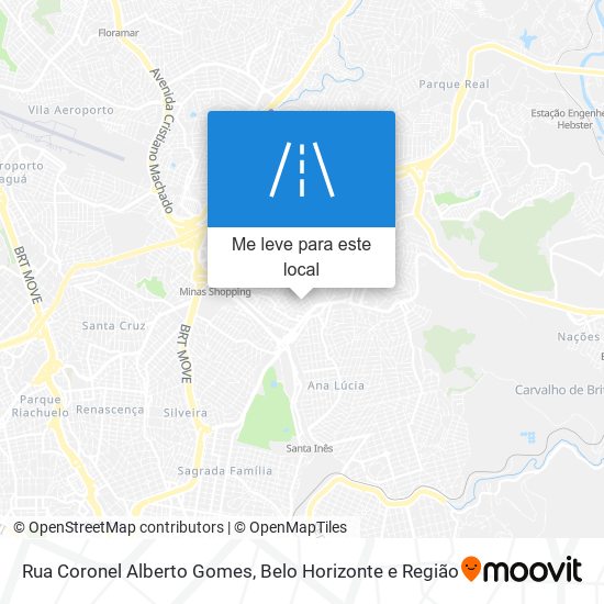 Rua Coronel Alberto Gomes mapa