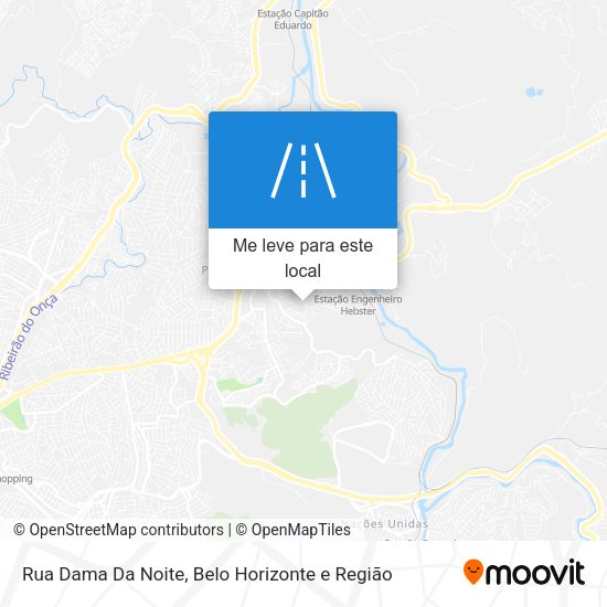 Rua Dama Da Noite mapa