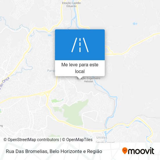 Rua Das Bromelias mapa