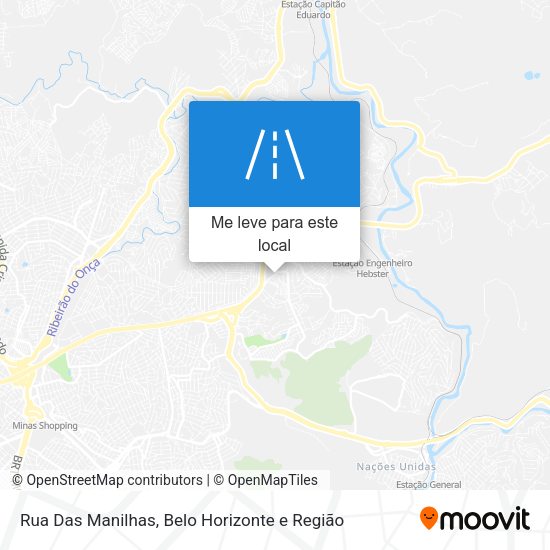 Rua Das Manilhas mapa