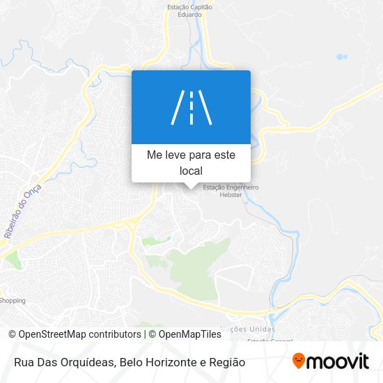 Rua Das Orquídeas mapa