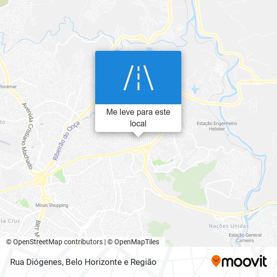 Rua Diógenes mapa