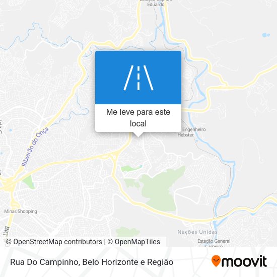 Rua Do Campinho mapa