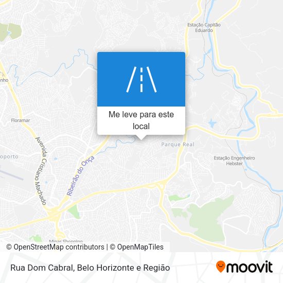 Rua Dom Cabral mapa