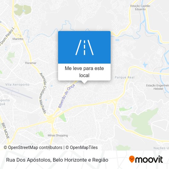 Rua Dos Apóstolos mapa