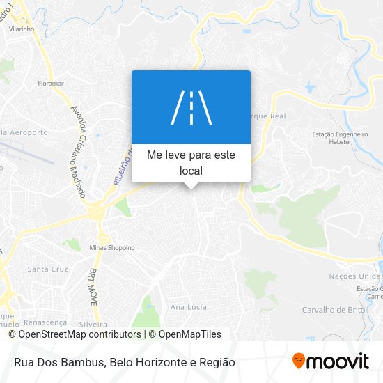 Rua Dos Bambus mapa