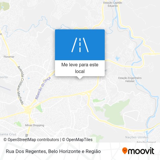 Rua Dos Regentes mapa