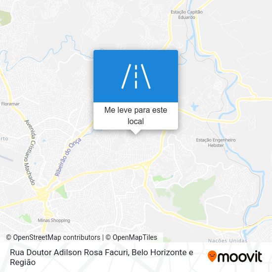 Rua Doutor Adilson Rosa Facuri mapa