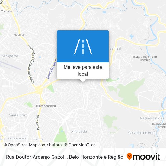 Rua Doutor Arcanjo Gazolli mapa