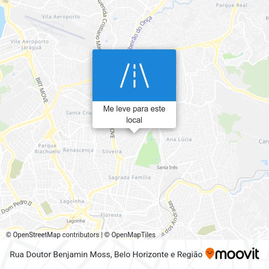 Rua Doutor Benjamin Moss mapa
