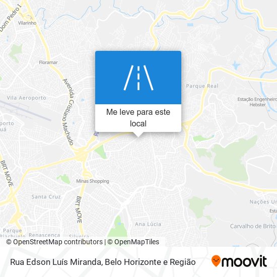 Rua Edson Luís Miranda mapa