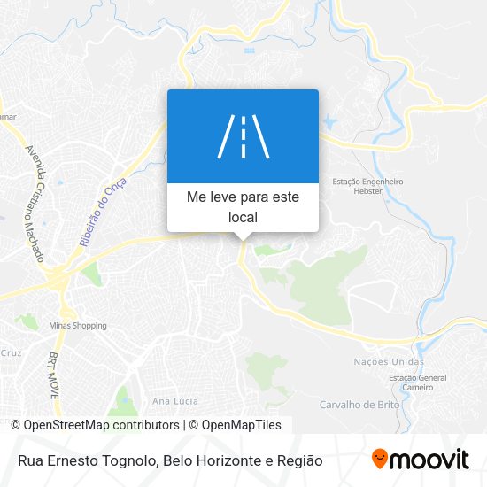 Rua Ernesto Tognolo mapa