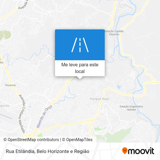 Rua Etilândia mapa