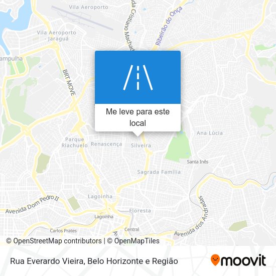Rua Everardo Vieira mapa