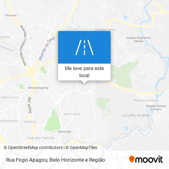 Rua Fogo Apagou mapa