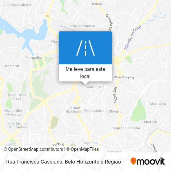 Rua Francisca Cassiana mapa