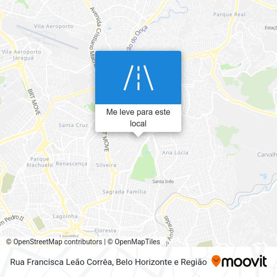 Rua Francisca Leão Corrêa mapa
