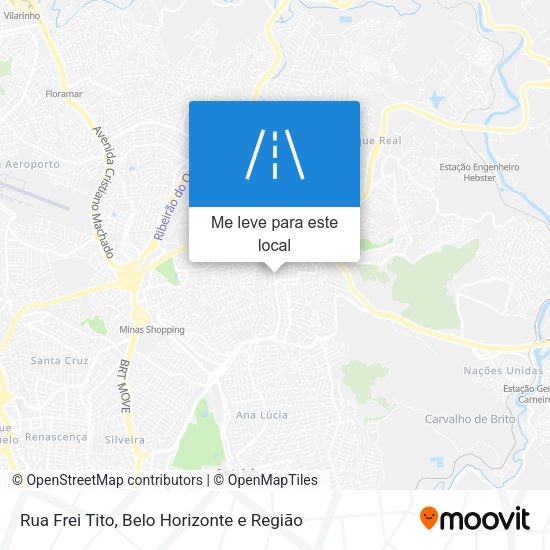 Rua Frei Tito mapa