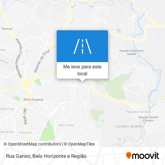 Rua Ganso mapa