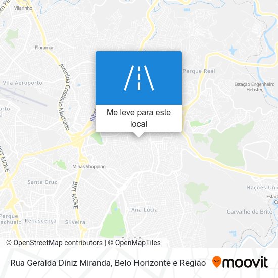 Rua Geralda Diniz Miranda mapa