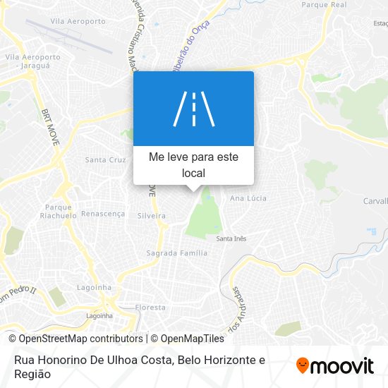Rua Honorino De Ulhoa Costa mapa