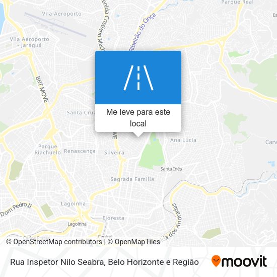 Rua Inspetor Nilo Seabra mapa