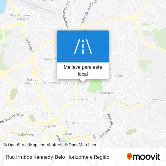 Rua Irmãos Kennedy mapa